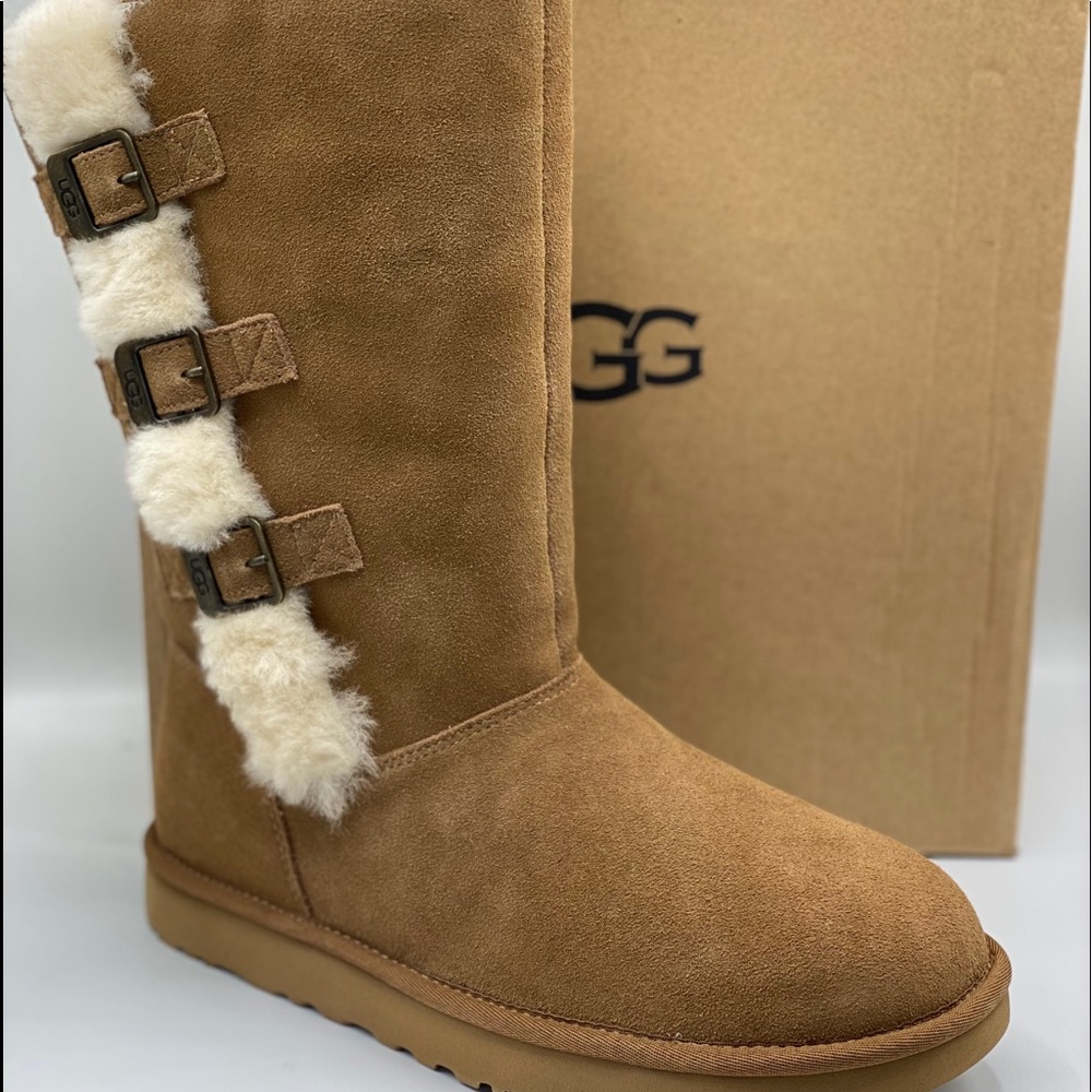 UGG KLEA LAMB‎ FUR BOOTS BROWN